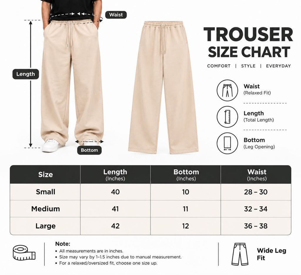 Wide Leg Trouser